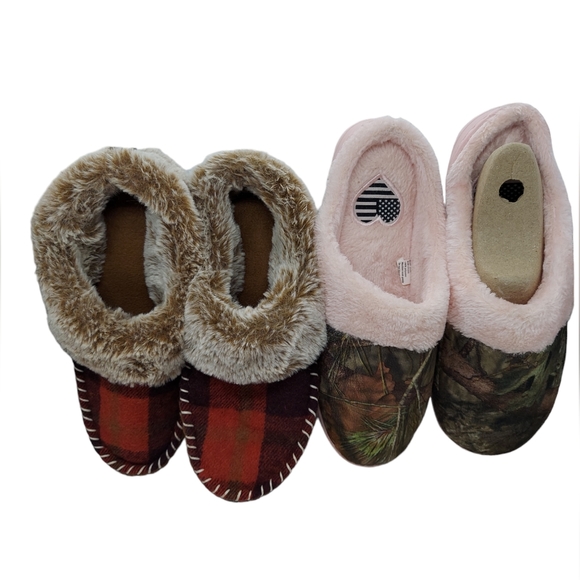 Lot of Two Women's Indoor/Outdoor Slippers Size Small 5-6 - Picture 2 of 10